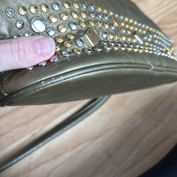 Olive Green and jeweled bag - Picture 7 of 7